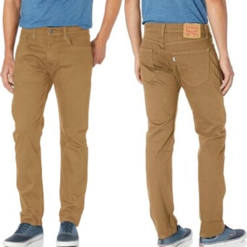 Levis 502 Regular Taper Pants Brown Stretch  36x30